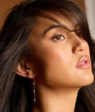 Twinkle Brightly Rhinestone Linear Earrings