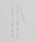 Chic Addition Dainty Stone Threader Earrings
