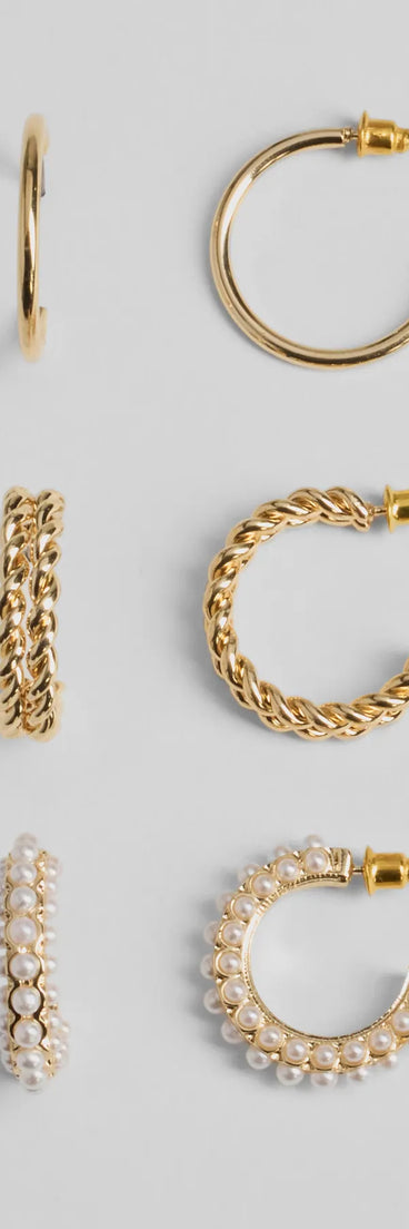 Get inspired with the Polished Three-Pack Hoop Earrings Set, a feed-worthy gold piece that’s part of Windsor's updated and curated women’s clothing edit packed with must-have fall outfit ideas.