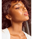 Undeniable Rhinestone Linear Earrings