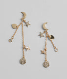Mystical Chic Celestial Rhinestone Earrings