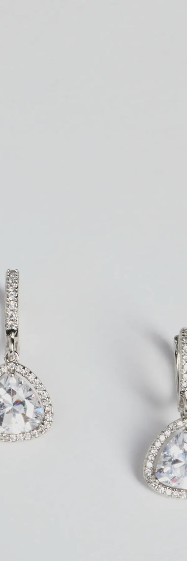 Cute Charisma Rhinestone Huggie Earrings