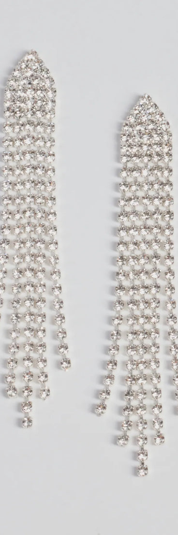 Elegant Addition Rhinestone Chandelier Earrings