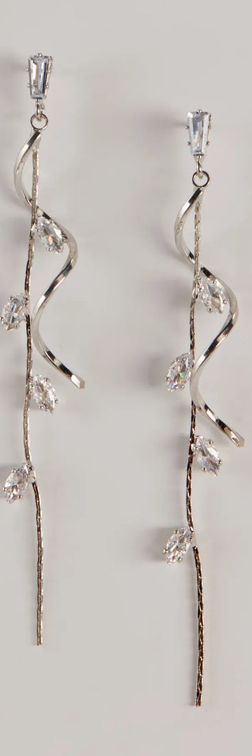Get inspired with the Glow For You Rhinestone Linear Twist Earrings, a feed-worthy silver piece that’s part of Windsor's updated and curated women’s clothing edit packed with must-have fall outfit ideas.