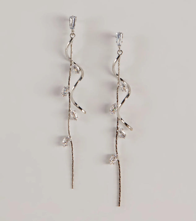 Get inspired with the Glow For You Rhinestone Linear Twist Earrings, a feed-worthy silver piece that’s part of Windsor's updated and curated women’s clothing edit packed with must-have fall outfit ideas.