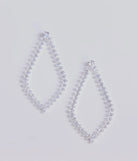 Elegant Muse Oversized Teardrop Rhinestone Earrings