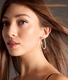 Get ready for any event with the Time To Shine Rhinestone Three-Pack Earring Set in silver, an essential start to creating a versatile outfit for women for parties, cocktail hours, or Valentine's Day events.