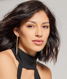 Dazzling Glam Twisted Fringe Earrings