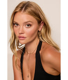 The Chic Alert Coiled Hoop Earrings in gold is a women's workwear piece offering a trendy style and unique accents, perfect for effortlessly creating an outfit-of-the-day look that transitions your office look to going-out ready.