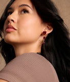 Enchanted Beauty Rosette Linear Earrings