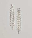 Starlit Beauty Fringe Cubic Zirconia Earrings