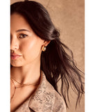 Chic Moment Bubble Hoop Earrings