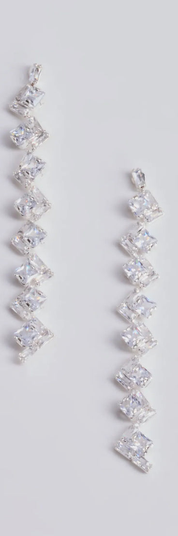 Unforgettable Luxe Rhinestone Linear Earrings