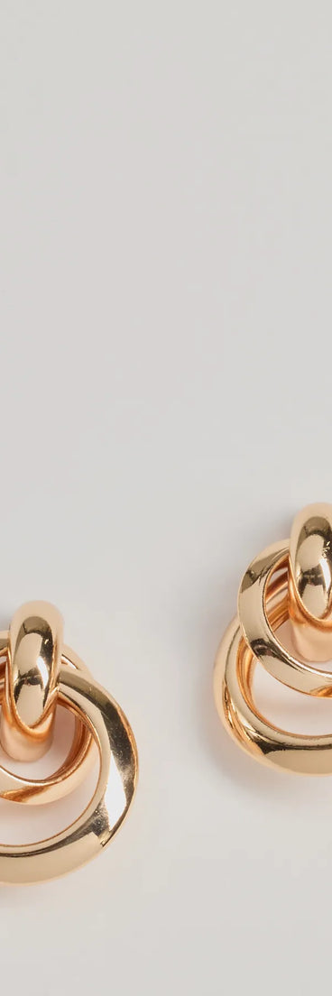 Classically Chic Mini Doorknocker Earrings