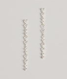 Sparkling Elegance Rhinestone Linear Earrings