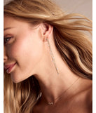 Dainty Luxe Faux Pearl And Rhinestone Earrings