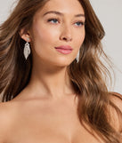 Gorgeous Glamour Rhinestone Fringe Earrings