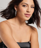 Twinkling Radiance Rhinestone Linear Earrings