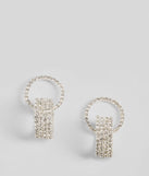 Encircled Luxe Rhinestone Drop Earrings