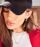 
Upgrade your style game for 2025 with the Minimal Glam Three-Pack Earrings Set in silver, perfect for any fashion-forward wardrobe.
