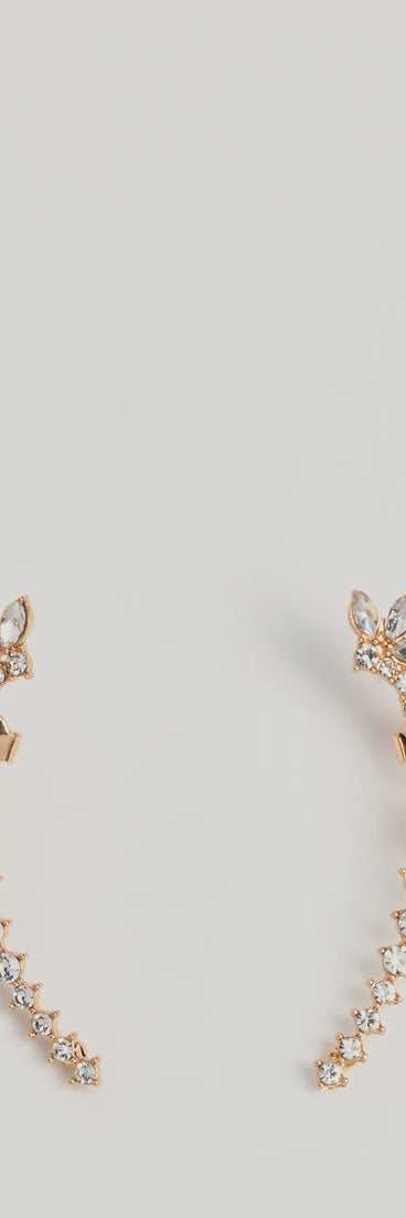 Get inspired with the Glam Shine Rhinestone Two-Pack Ear Crawler Set, a feed-worthy gold piece that’s part of Windsor's updated and curated women’s clothing edit packed with must-have fall outfit ideas.