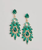 Statement Stunner Teardrop Gemstone Earrings