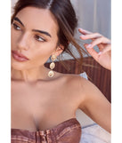 Roaring Glam Textured Lion Charm Earrings, a trendy gold addition to women's going-out outfits, is ideal for Christmas party outfits, chic NYE attire, or winter night-out looks that keep you on-trend!