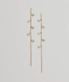 Sparkle Elegance Rhinestone Chain Earrings