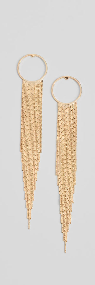 Elevated Glam Fringe Earrings