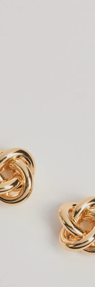 Chic Knot Stud Earrings