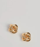 Chic Knot Stud Earrings