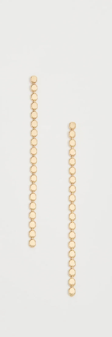Simple Glam Long Chain Earrings
