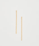 Simple Glam Long Chain Earrings