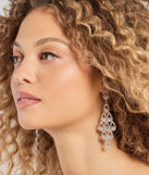 Dazzling Luxe Rhinestone Chandelier Earrings