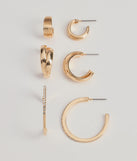 
Upgrade your style game for 2025 with the Dazzling Luxe Hoop Earrings Three-Pack in gold, perfect for any fashion-forward wardrobe.