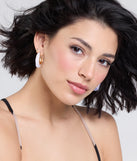 Sleek And Stunning Two-Tone Hoop Earrings