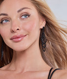 Get inspired with the Glitzy Drama Rhinestone Chandelier Earrings, a feed-worthy black piece that’s part of Windsor's updated and curated women’s clothing edit packed with must-have fall outfit ideas.