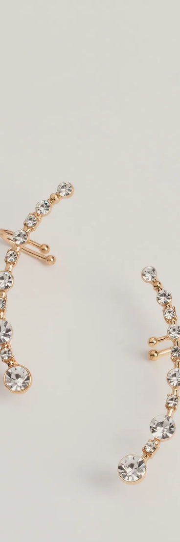 
Upgrade your style game for 2025 with the Gorgeous Glam Rhinestone Ear Crawler Set in gold, perfect for any fashion-forward wardrobe.
