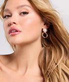 Luxe Statement Pearl Hoop Drop Earrings