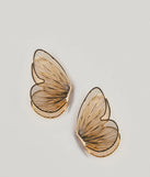 Stay on-trend this season with the Favorite Butterfly Earrings in gold, a must-have for creating stylish and effortless spring outfits for women.