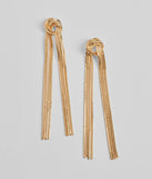 Fab And Fierce Fringe Metal Earrings