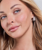 Glamour All The Time Rhinestone Huggie Earrings