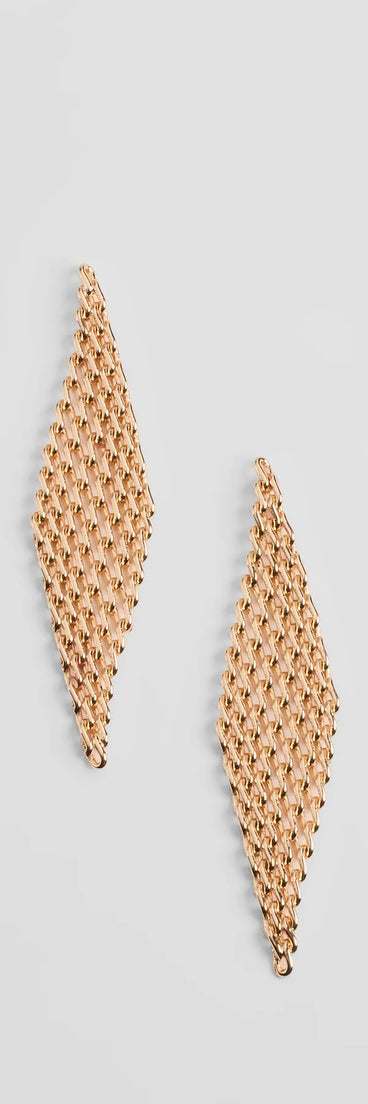 Chic Marvel Mesh Statement Earrings