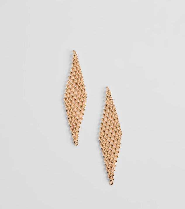 Chic Marvel Mesh Statement Earrings