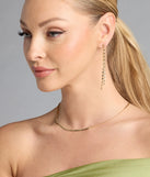 Shining Bright Chain Fringe Earrings