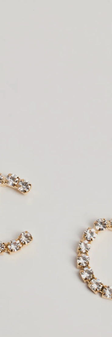 Get inspired with the C Initial Rhinestone Stud Earrings, a feed-worthy gold piece that’s part of Windsor's updated and curated women’s clothing edit packed with must-have fall outfit ideas.