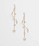 Glistening Heights Butterfly Rhinestone Earrings