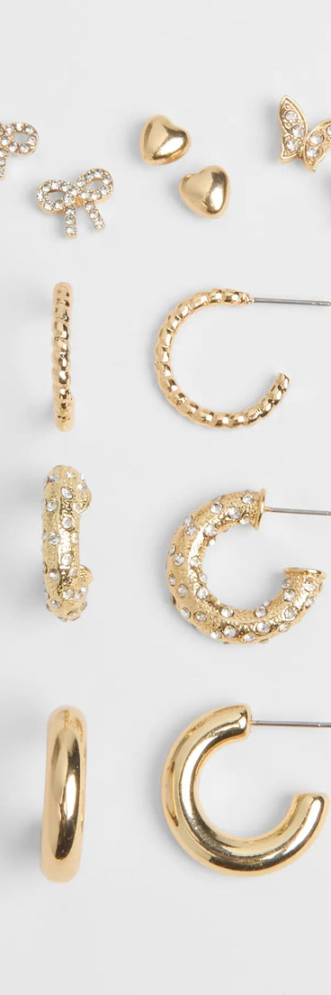 Found Me A Stud And Hoops Six Pack Earrings