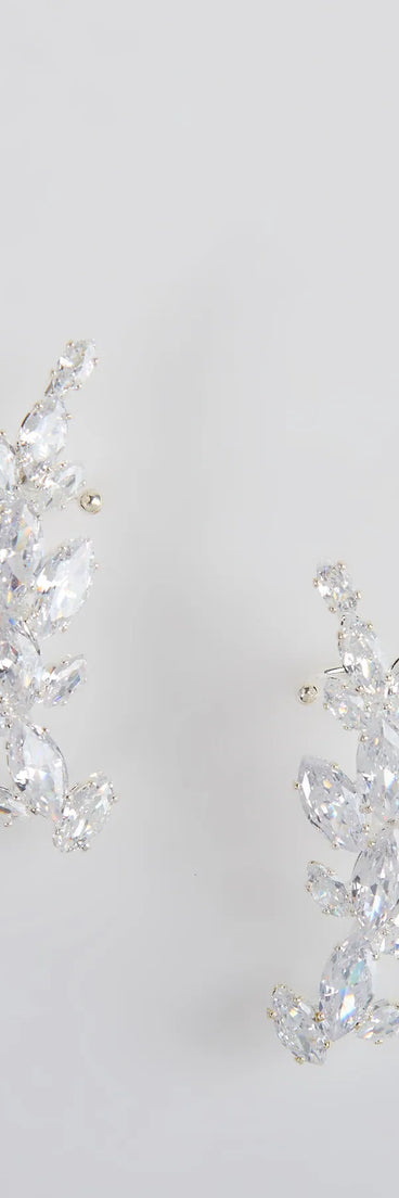 Get inspired with the Statement Cubic Zirconia Leaf Ear Crawlers, a feed-worthy silver piece that’s part of Windsor's updated and curated women’s clothing edit packed with must-have fall outfit ideas.