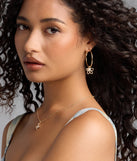 Luxe Bloom Pearl Flower Hoop Earrings